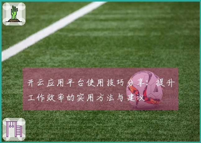 开云应用平台使用技巧分享：提升工作效率的实用方法与建议